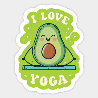 Fitness lover Avacado Sticker